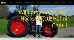 Desktop Screenshot of haehni-haeckselkette.ch